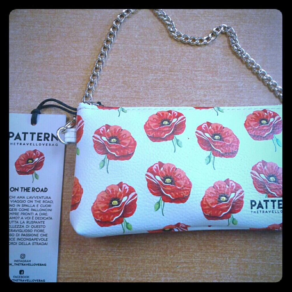 Poppy Flower Clutch Imported.